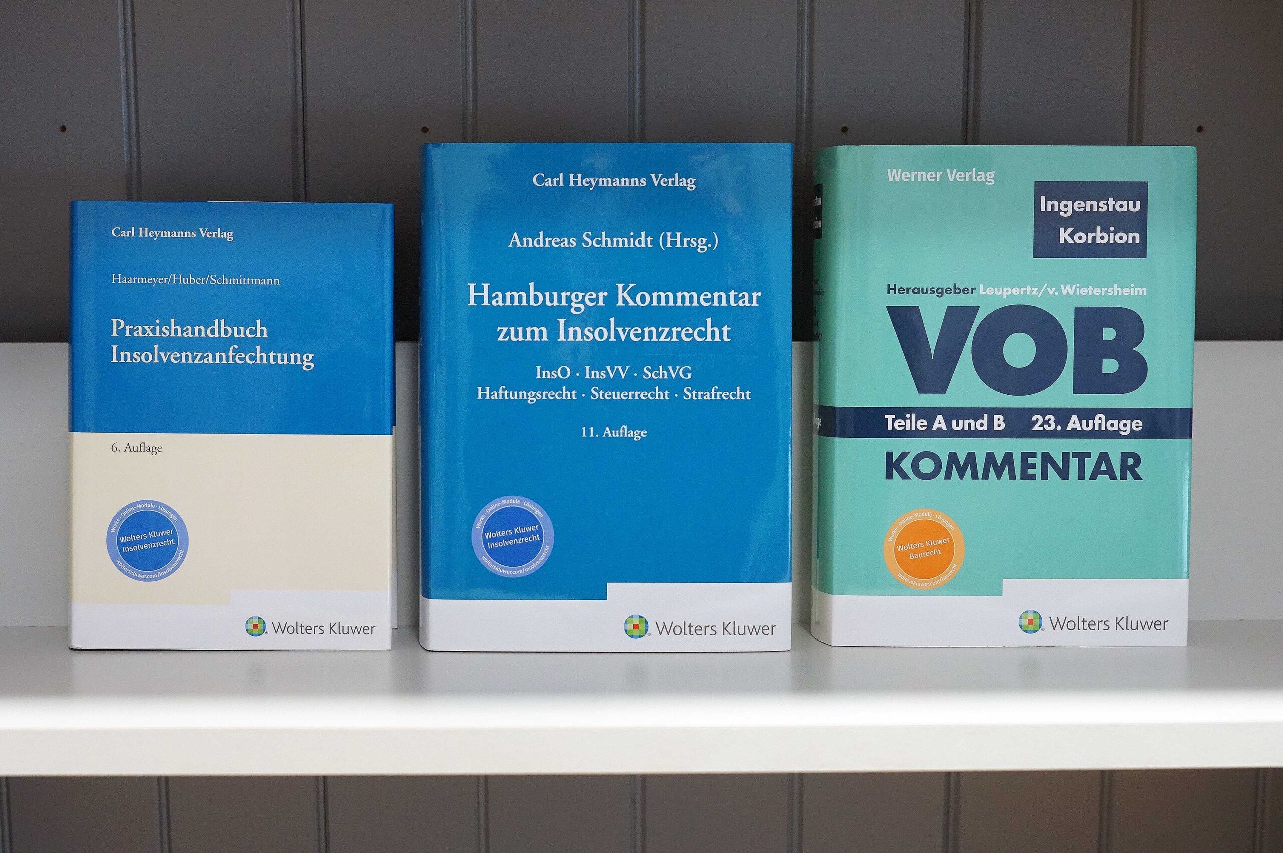 Titel: Ingenstau, VOB, Hamburger Kommentar InsR u. Haarmeyer, Insolvenzanfechtung