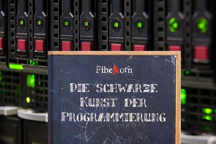 Buchcover vor Server